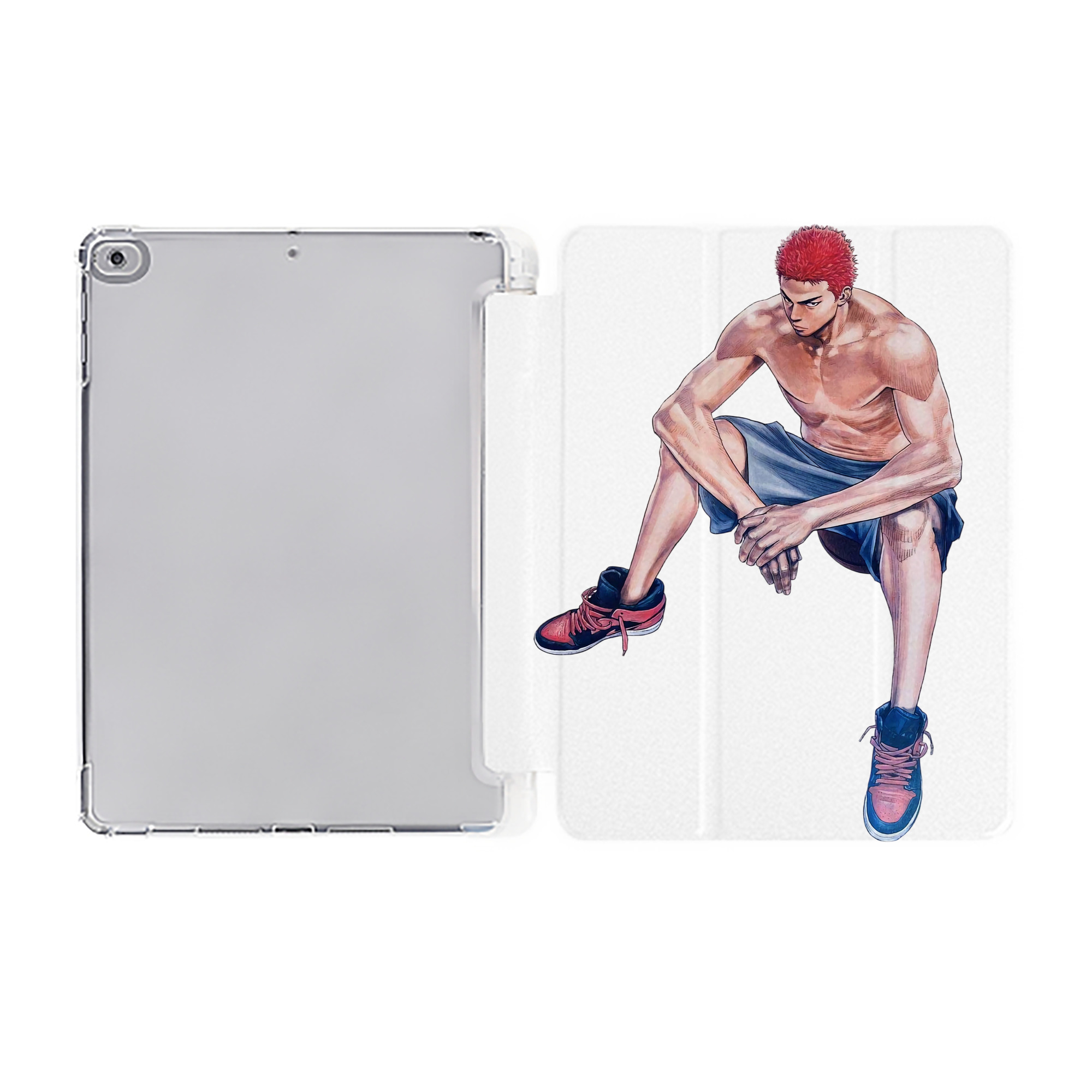 （画像用） SLAM DUNK／スラムダンク IPad ケース ペン収納付き 三つ折りスタンド PUレザー×シリコン 対応機種9.5/10.5/10.9インチ